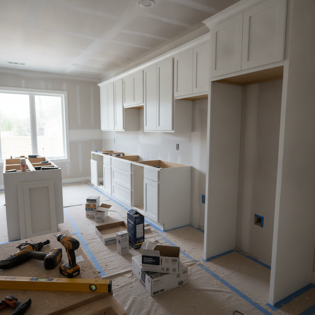Cabinet Installation - No Face and No Text